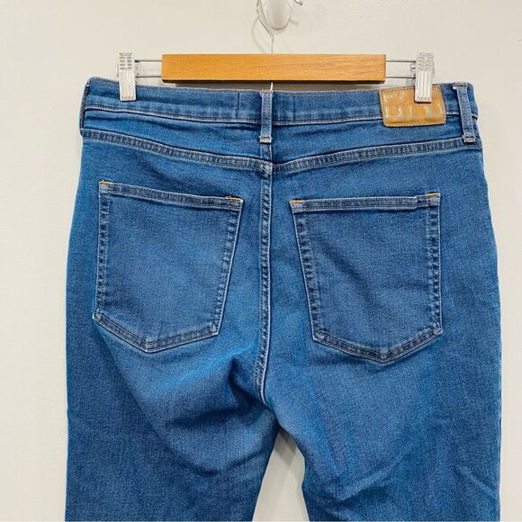 EVERLANE Women's 30 Blue Medium Wash Mid Rise Casual Skinny Ankle Jeans Stretch - Picture 3 of 16